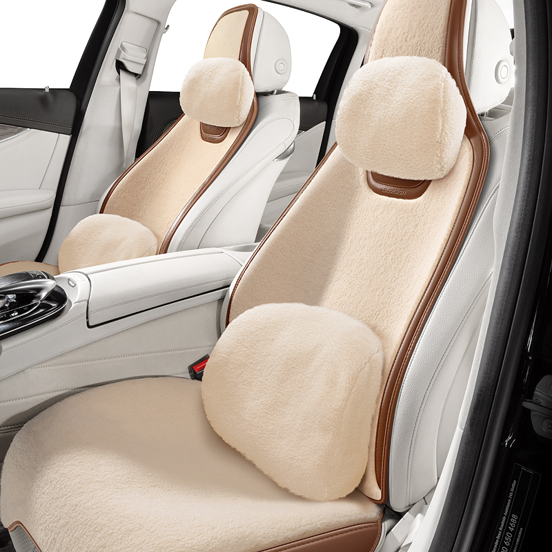 丰田花冠卡罗拉RAV4荣放威驰雷凌羊毛绒冬季汽车座垫保暖马鞍垫