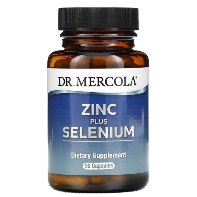 包邮美国 Dr. Mercola ZINC SELENIUM 锌+硒+铜 素食胶囊90粒