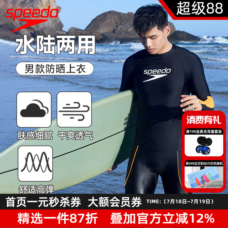 Speedo男士水陸兩用防曬泳衣
