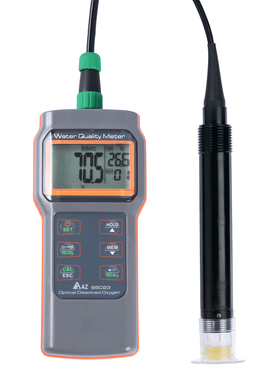 台湾衡欣手持式溶氧計AZ86023荧光溶氧仪AZ86021含氧浓度检测计