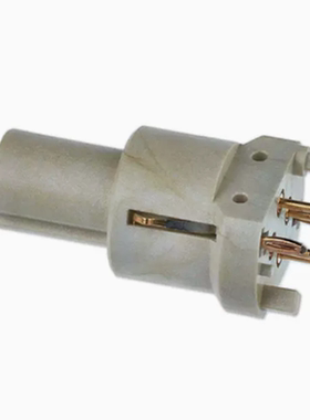 21033812418 圆形连接器4POS插件母插口焊接镀金通孔