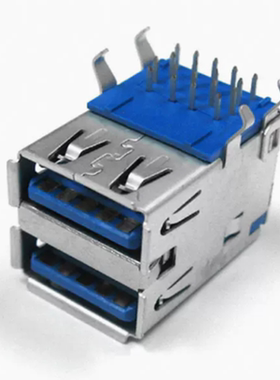 692141030100 连接器USB-A叠接式插座18POS USB 3.0通孔直角