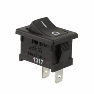 10A RA11131121 SPST ROCKER 125V SWITCH