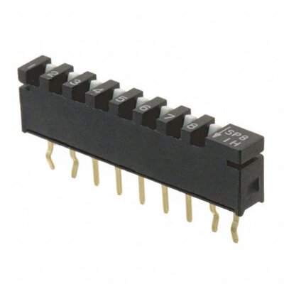 SPA08B〖 SWITCH SLIDE DIP SPST 10MA 20V〗