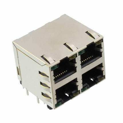 2041376-2〖 CONN MOD JACK 8P8C VERT SHLD〗