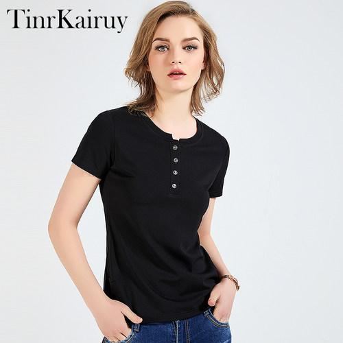TinrKairuy修身冰丝短袖