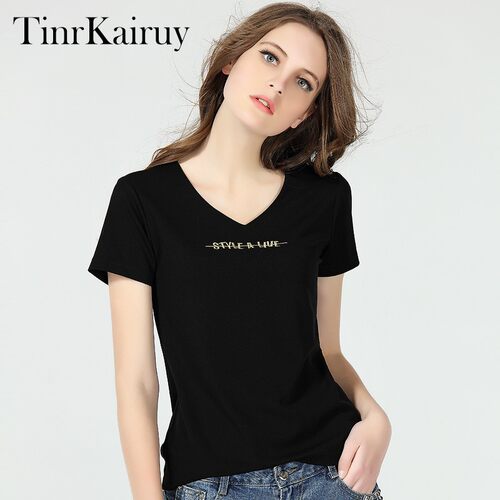 TinrKairuyv领冰丝短袖