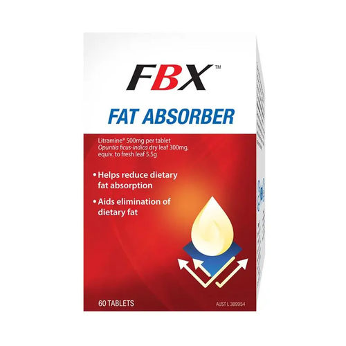 澳洲直邮FBX FatBlaster仙人掌控食扛饿片吸收脂肪Fat Absorbe60