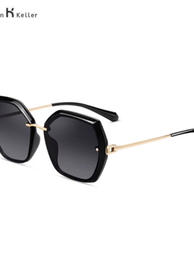 海伦凯勒新款时尚百搭多边眼镜大框墨镜女潮流偏光太阳眼镜H8831