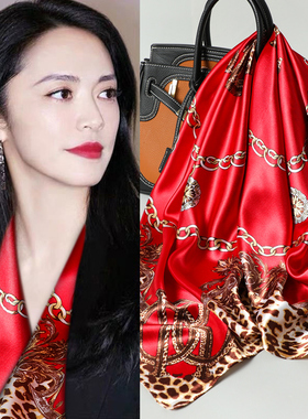 杭州丝绸妈妈款高档丝巾百搭