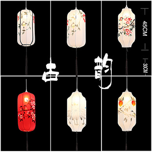 婚庆装饰婚礼布置道具新中式中式彷古宫灯悬吊式天花板手绘灯笼吊