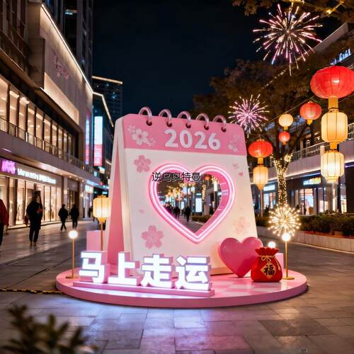 情人节520大型装饰商场门