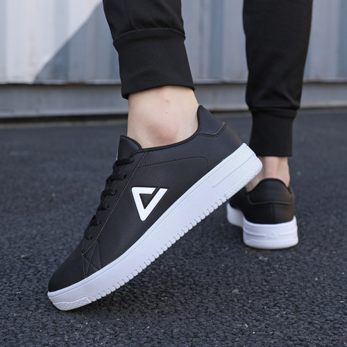 匹克学生皮面透气运动鞋男