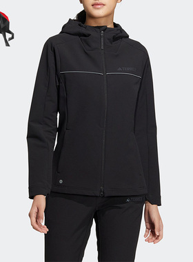 Adidas/阿迪达斯正品春季女子休闲运动连帽外套IC7986