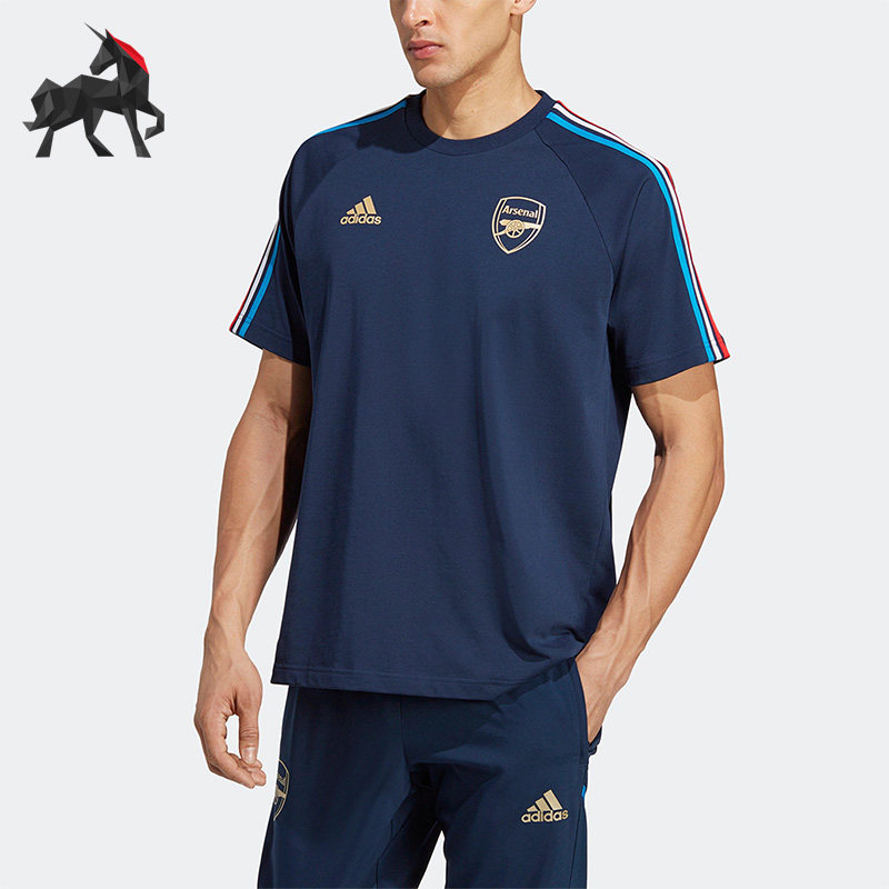 Adidas/阿迪达斯正品阿森纳男子运动休闲透气短袖T恤HZ9992