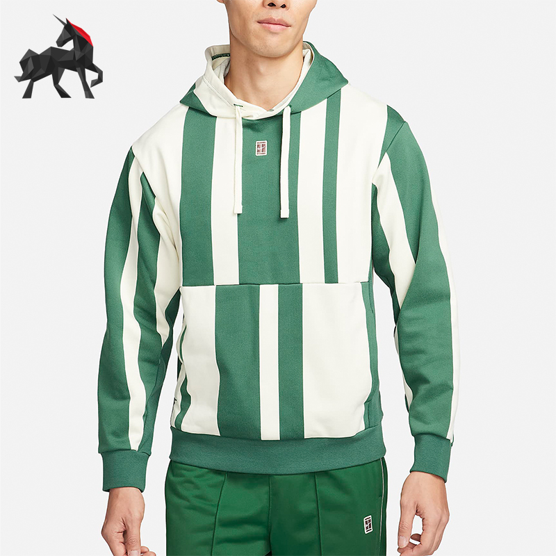 Nike/耐克正品春季男士印花休闲运动针织连帽卫衣FD5395-341