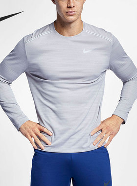 Nike/耐克正品年秋季DRI-FIT MILER男子长袖运动T恤 AJ7569