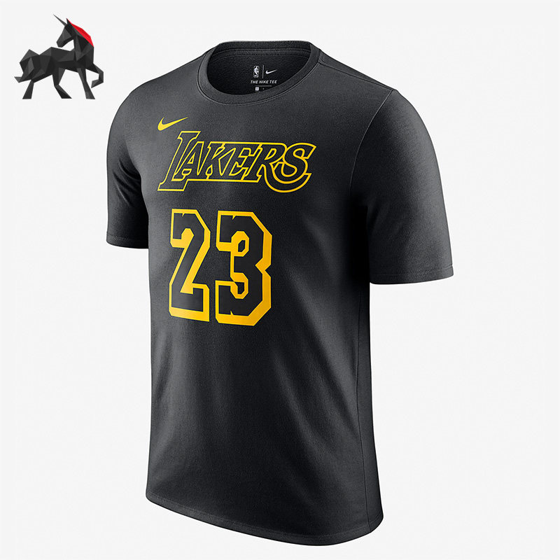 Nike/耐克正品湖人队詹姆斯23号男子运动短袖T恤AA2591-022