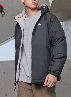 Adidas/阿迪达斯正品冬季男子双面穿保暖舒适羽绒服IV7570