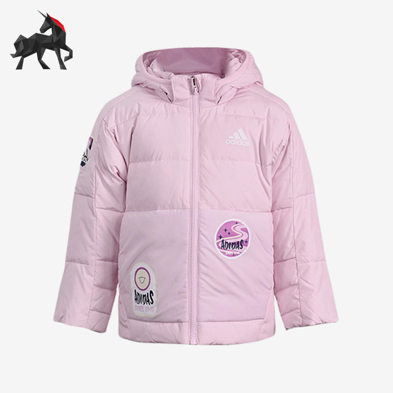 阿迪达斯小童运动休闲保暖羽绒服