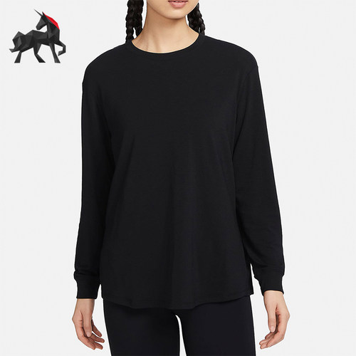 Nike/耐克正品女士圆领宽松休闲运动长袖T恤FN2818-010