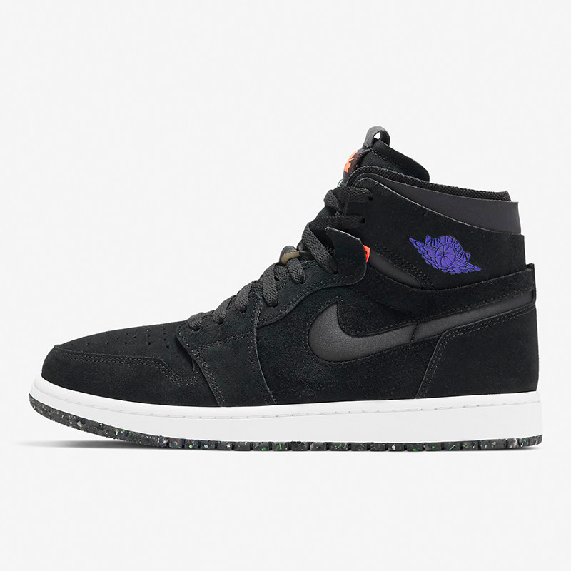 Nike/耐克正品Air Jordan 1 Zoom AJ1紫葡萄黑紫男子篮球鞋CT0978