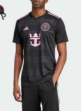 Adidas/阿迪达斯正品迈阿密国际客场球迷版男士足球T恤JE9744