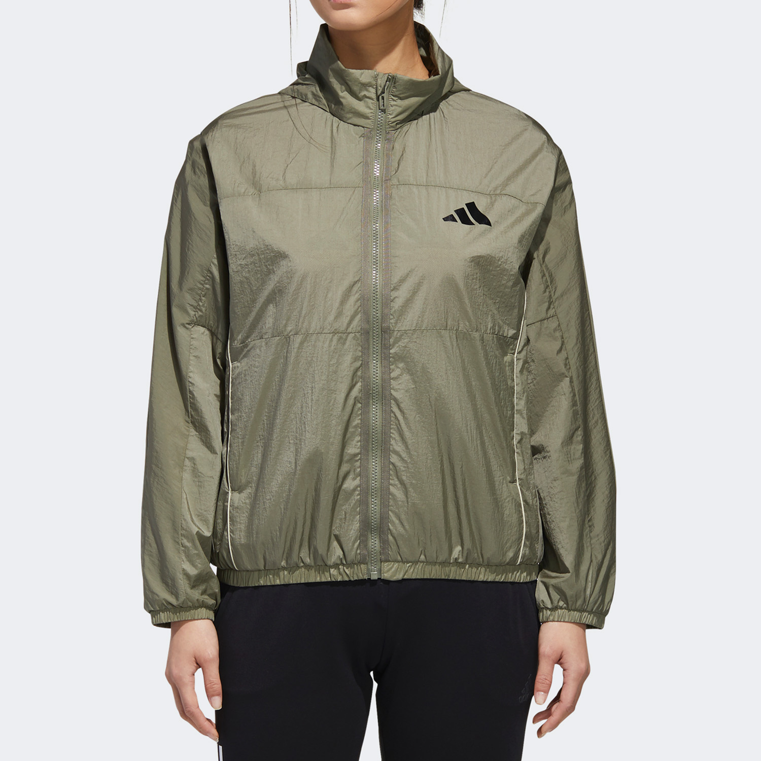 Adidas/阿迪达斯正品秋季女子运动休闲夹克防风外套GF0139