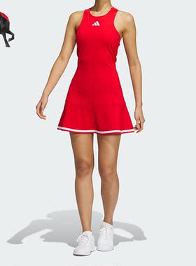 Adidas/阿迪达斯正品夏季女子网球休闲百搭运动修身连衣裙IV7576
