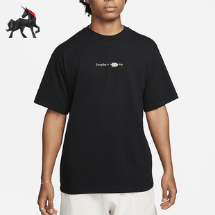 罗纹圆领休闲透气短袖 Nike 耐克正品 男女同款 010 T恤FZ7619