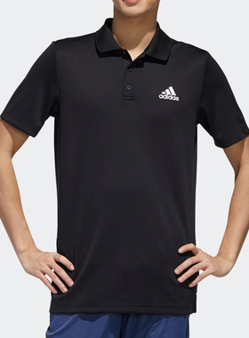 Adidas/阿迪达斯正品新款男子训练运动短袖POLO衫 GL0483