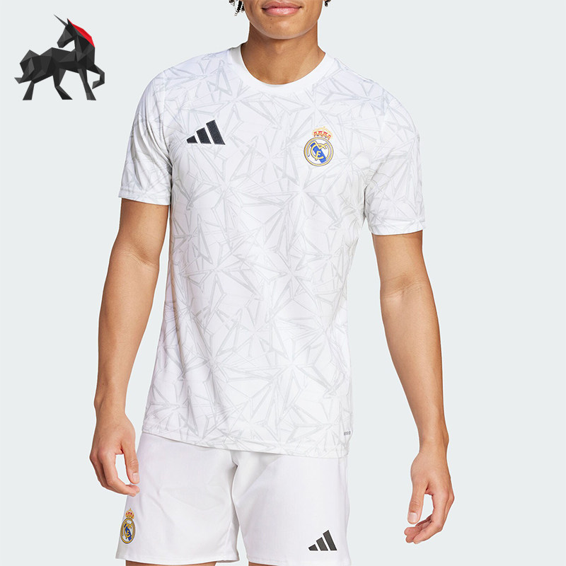 Adidas/阿迪达斯正品男士皇马足球训练短袖球衣IT5101
