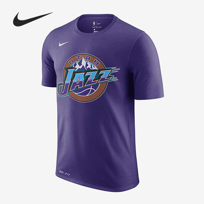 Nike/耐克正品新款 犹他爵士队 男子运动圆领短袖T恤 AT2475