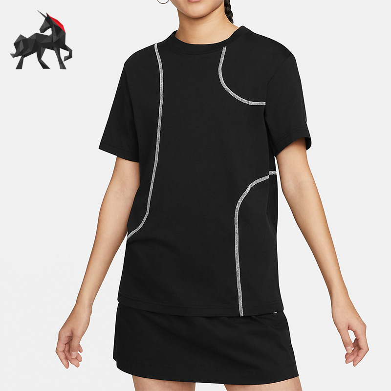 耐克休闲健身女圆领运动短袖T恤