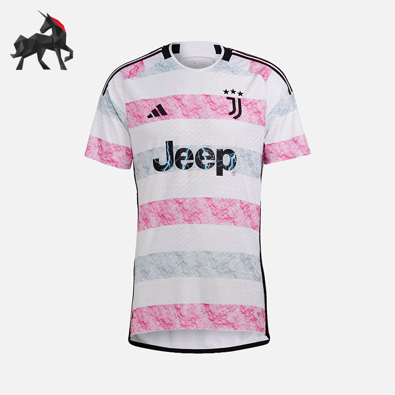 Adidas/阿迪达斯正品客场球员版男子短袖足球球衣HR8246