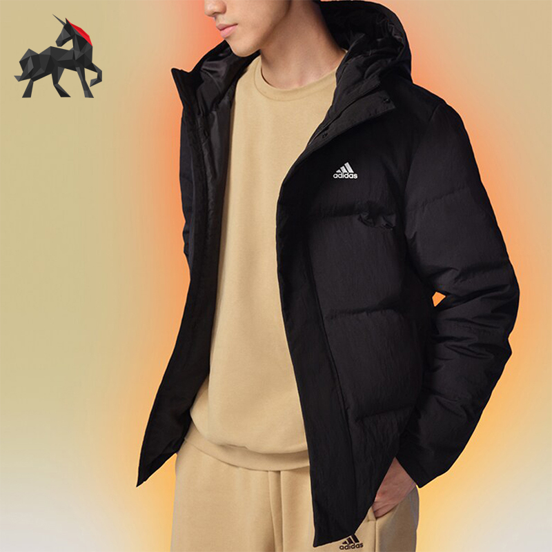 阿迪达斯男士运动羽绒服