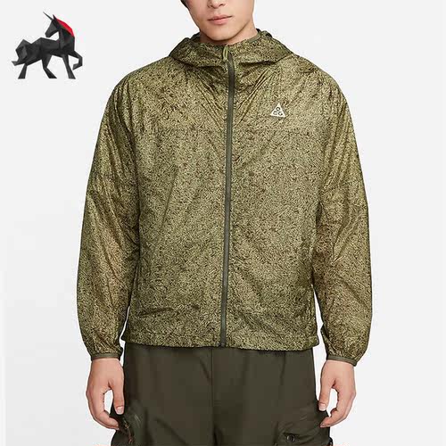Nike/耐克正品秋季男子户外运动休闲印花连帽外套 DO6269-334
