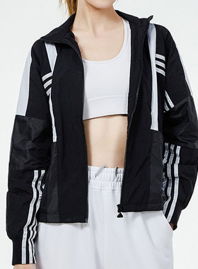 Adidas/阿迪达斯正品夏季女子休闲透气运动外套 H09730