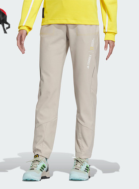 Adidas/阿迪达斯正品国家地理联名款女士户外运动长裤IL8990