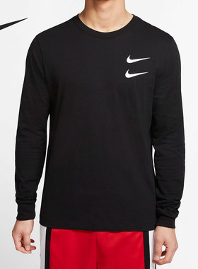 Nike/耐克正品SWOOSH 男子LOGO 运动休闲圆领长袖T恤 DB6156