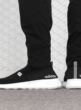 Adidas/阿迪达斯正品neo女子夏季简约运动透气一脚蹬休闲鞋F98974