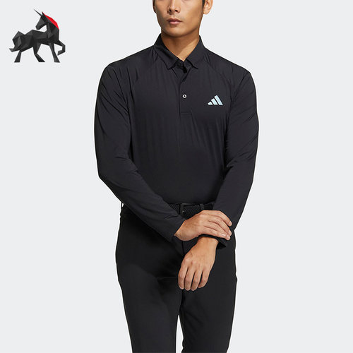 阿迪达斯男子长袖休闲运动POLO衫