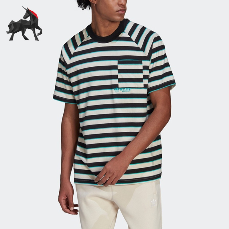 阿迪达斯三叶草男圆领短袖T恤