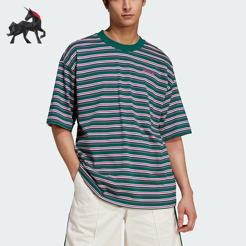 阿迪达斯男士运动休闲短袖