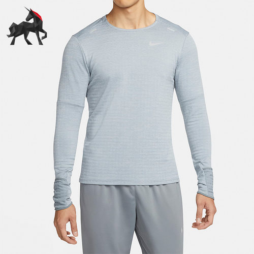耐克男子加绒保暖跑步上衣