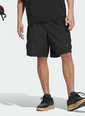 Adidas/阿迪达斯正品工装风男士梭织宽松透气休闲短裤JI9897