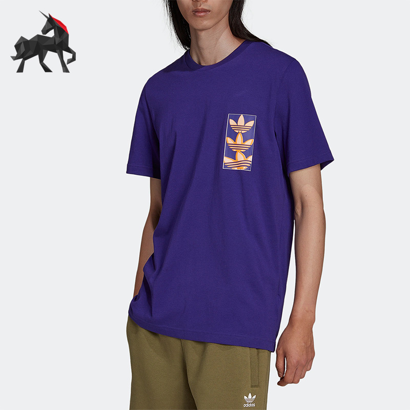 阿迪达斯正品男子运动短袖