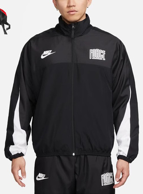 Nike/耐克正品秋季男子拼接印花透气运动立领外套FB6981-010