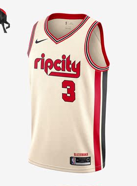 Nike/耐克正品城市限定男子开拓者队篮球背心AV4668-120