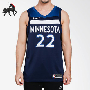 Nike/耐克正品森林狼队男子篮球运动无袖球衣864491-419